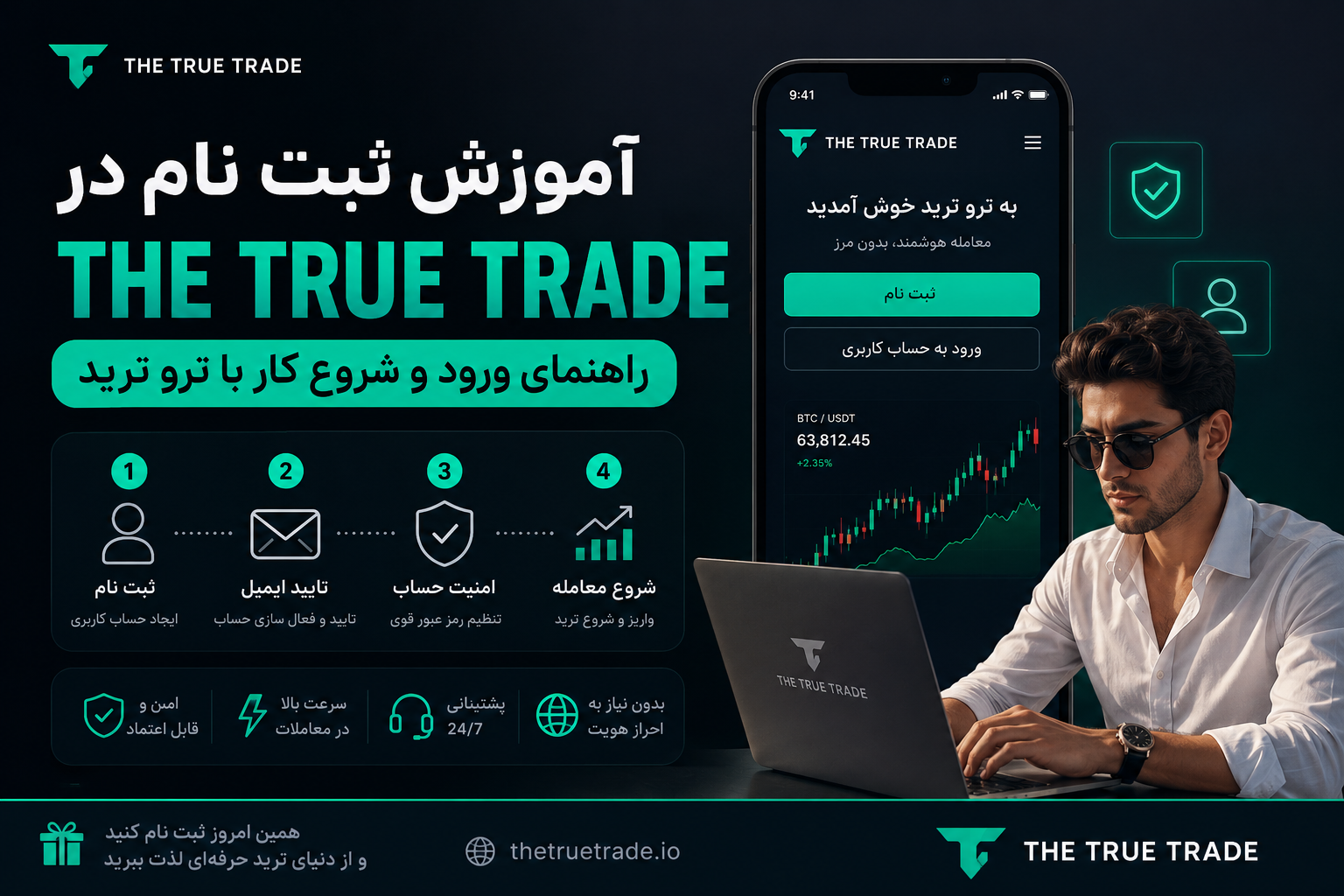 آموزش ثبت نام در The True Trade؛ راهنمای ورود و شروع کار با ترو ترید